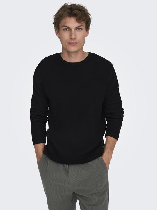 Immagine prodotto Only & Sons Maglia pullover con scollo rotondo dalla vestibilità regolare (L)