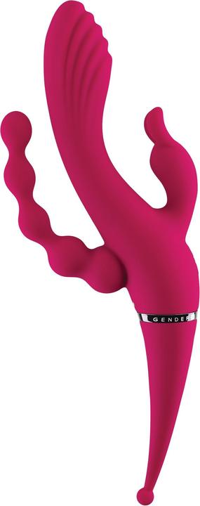 Gender X Four by Four Vibrator - Burgundy