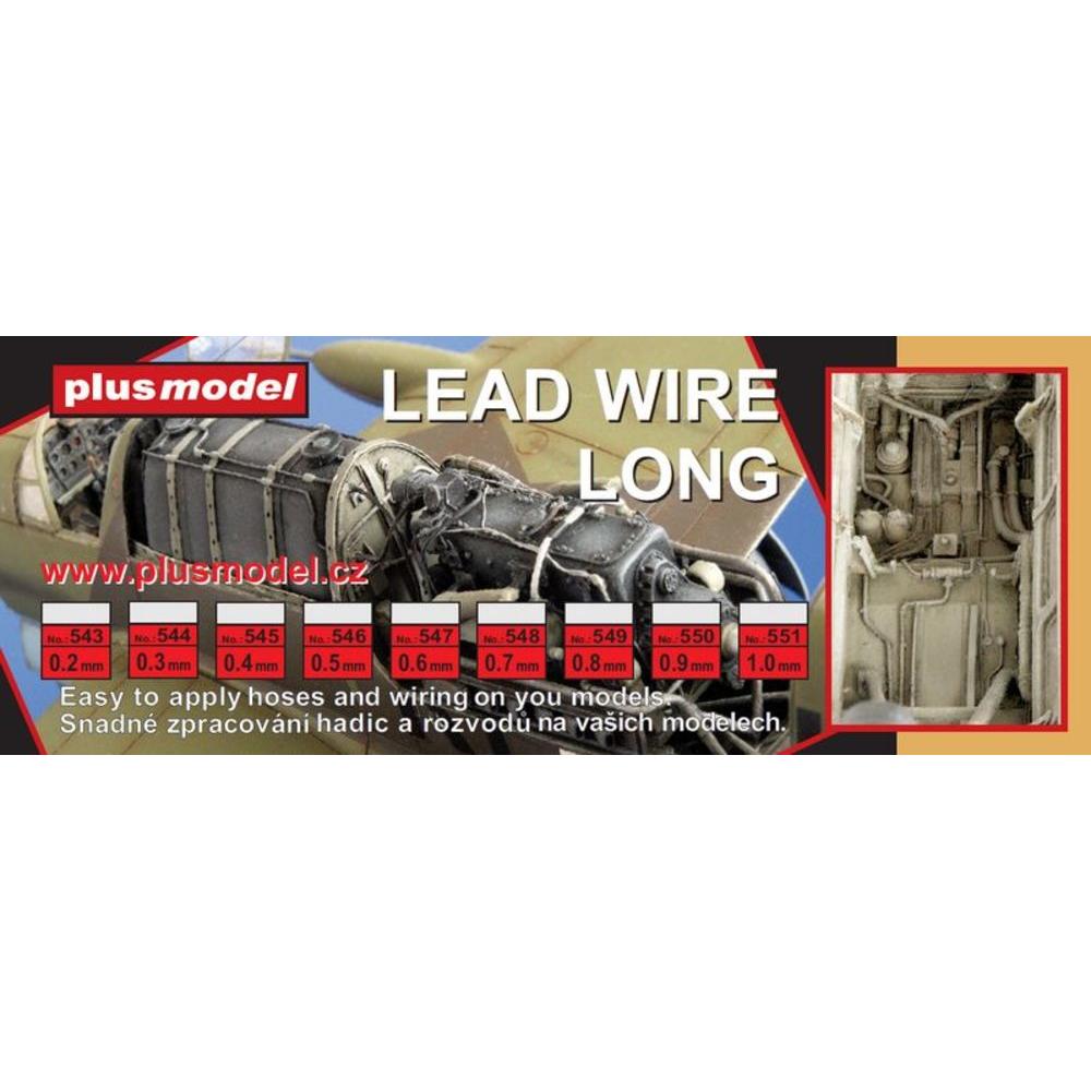 Plus Model Lead wire 0,2 mm, long 240 mm
