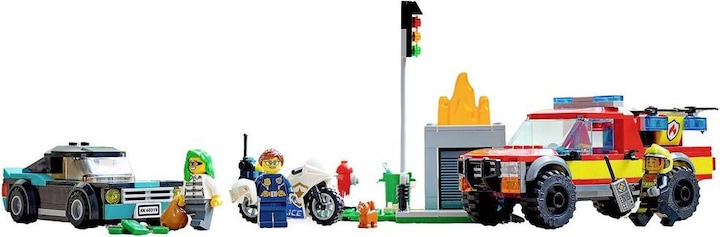 Produktbild LEGO Löscheinsatz und Verfolgungsjagd (60319, LEGO City)