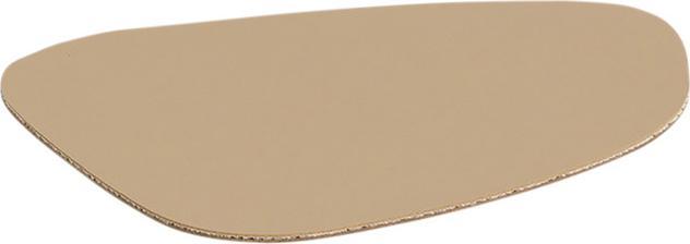 Actual product image Zeller Present Glasuntersetzer-Set Kunstleder 2-farbig 4-teilig 10x12 cm (4x, Glass coaster)