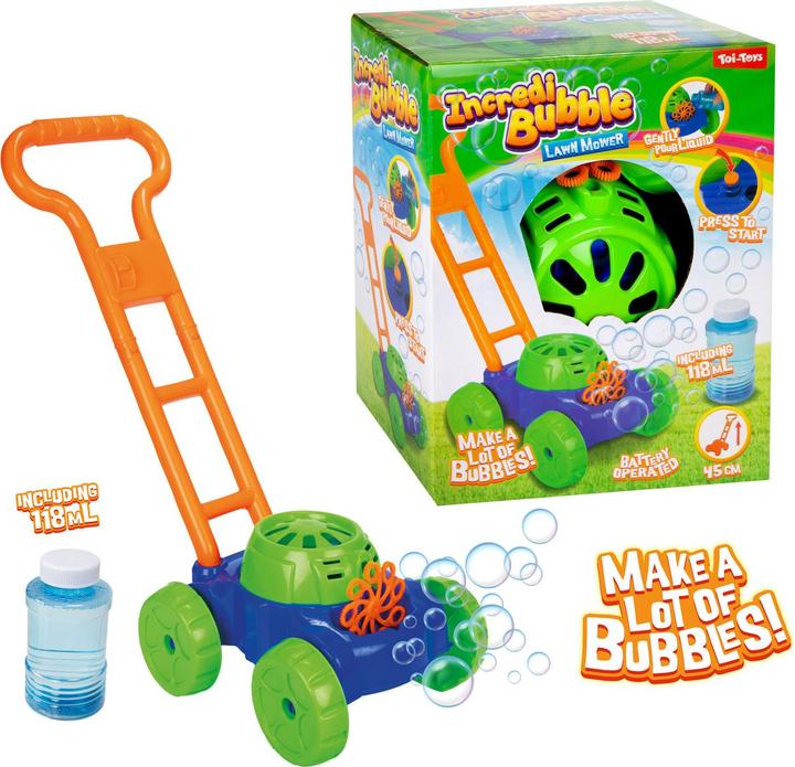 Produktbild Toi-Toys Incredi-Bubble Seifenblasen-Rasenmäher 45cm 118ml