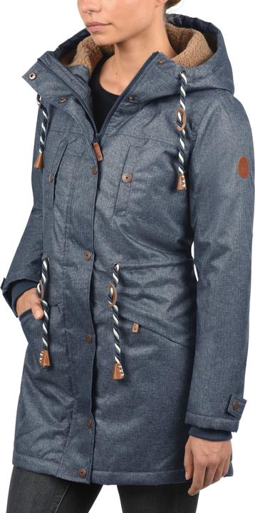 Actual product image BlendShe Dale Women's Parka Outdoor Jacket Winter Coat With Teddy Fleece With Hood With Teddy Fur Li