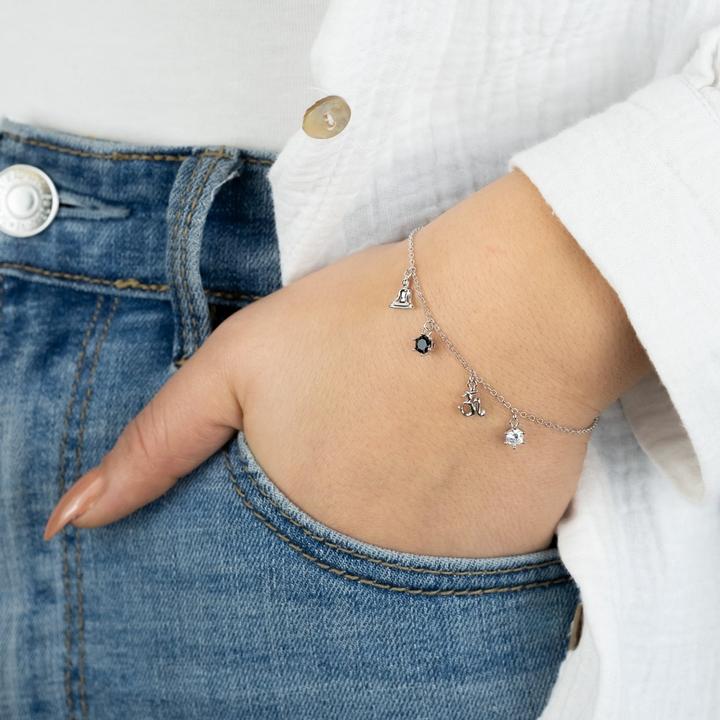 Immagine prodotto Engelsrufer Yin Yang Armband (19 cm, Argento 925)