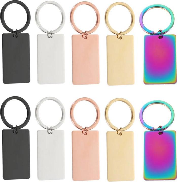 Image du produit LaserPecker Porte-clés rectangulaire. Titane 10 pcs.