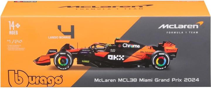 Immagine prodotto Bburago McLaren F1 Team MCL38 1/24 Norris 2024
