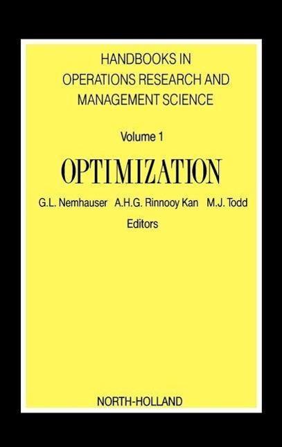 Produktbild Handbks In Operations Research (Englisch, George L. Nemhauser, 1989)