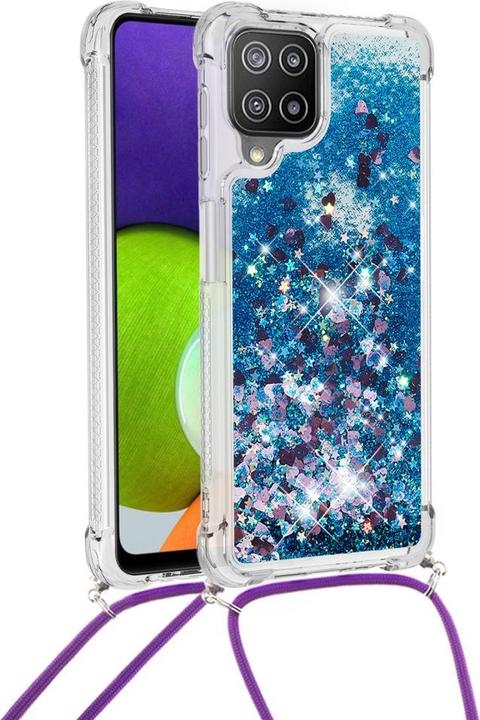 Immagine prodotto Cover-Discount Galaxy A22 4G - Custodia con cordino blu