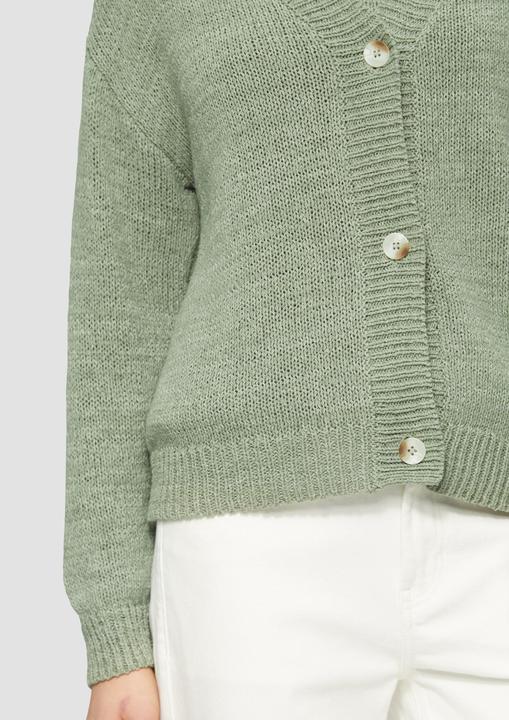 Produktbild S.Oliver Strickjacke Strickjacke im Relaxed Fit mit Knöpfen (48)