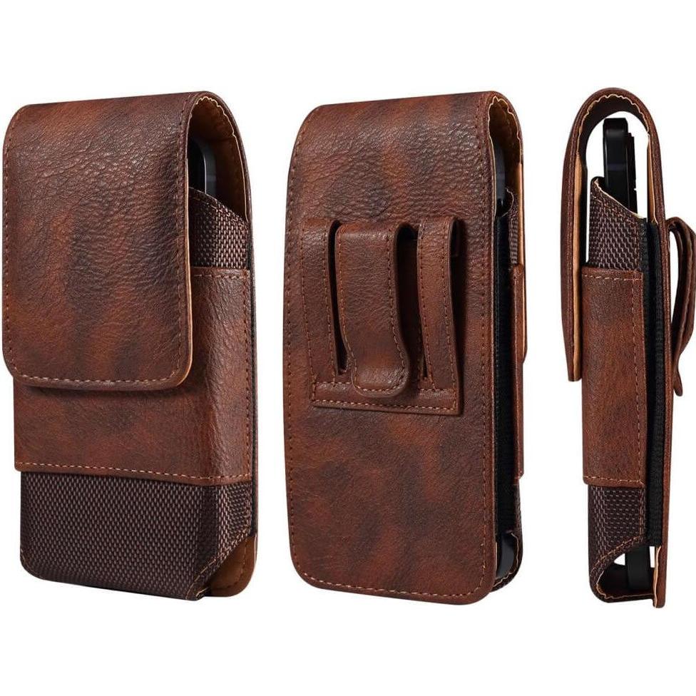 Thumbnail - Cover-Discount, Bauchtasche, Nylon - Leder Gurttasche mit Kartenfach braun / M, Braun