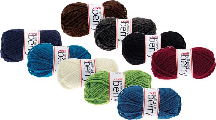 Actual product image Stafil Wool Berry 50gr.black (55 m)