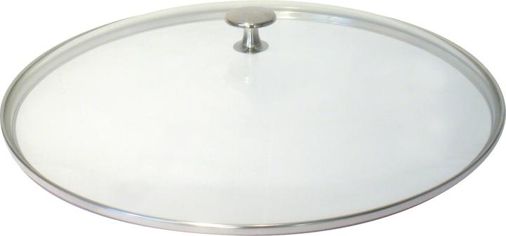 Image du produit Staub Couvercle en verre plat Pommeau en nickel pour wok (37 cm, Verre)