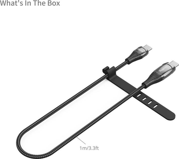 Image du produit SmallRig 240W Power Cable with Led Display 5113 (1 m, USB 3.1, 240 W)