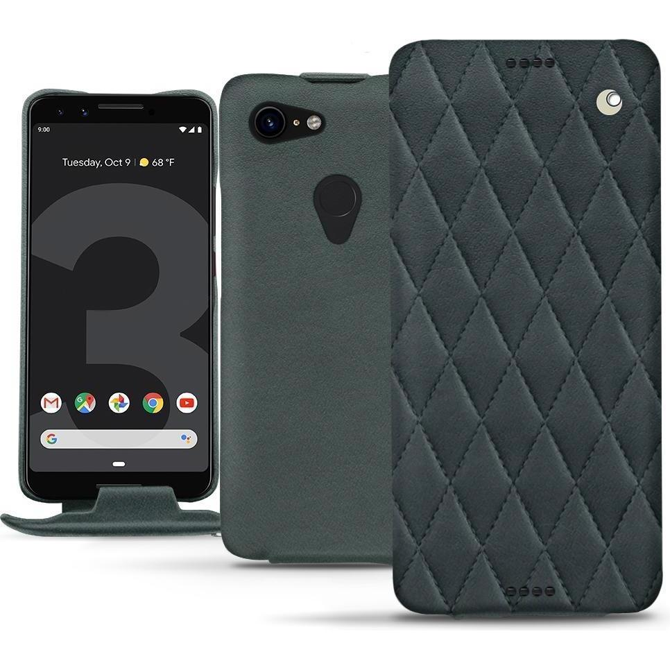 Noreve Lederschutzhülle vertikal (Google Pixel 3), Smartphone Hülle, Blau