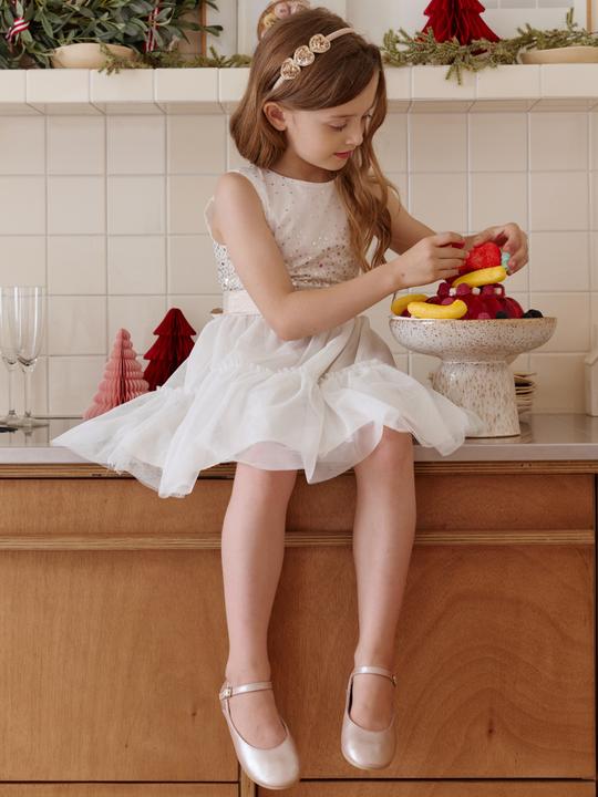 Produktbild Vertbaudet Mädchen Weihnachtskleid mit Pailletten und Tüll (110)