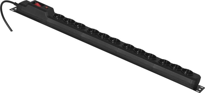Produktbild Activejet COMBO 12er Steckdosenleiste 5m schwarz (12 x, CEE 7/5, 5 m)