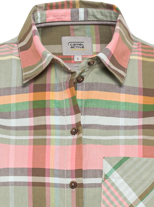 Produktbild Camel Active Karierte Bluse aus reiner Baumwolle (L)