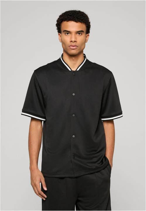 Produktbild Urban Classics Interlock Baseball Shirt black L (L)