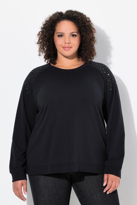 Produktbild Ulla Popken Sweatshirt, Ziernieten, Oversized, Rundhals, Langarm (58)