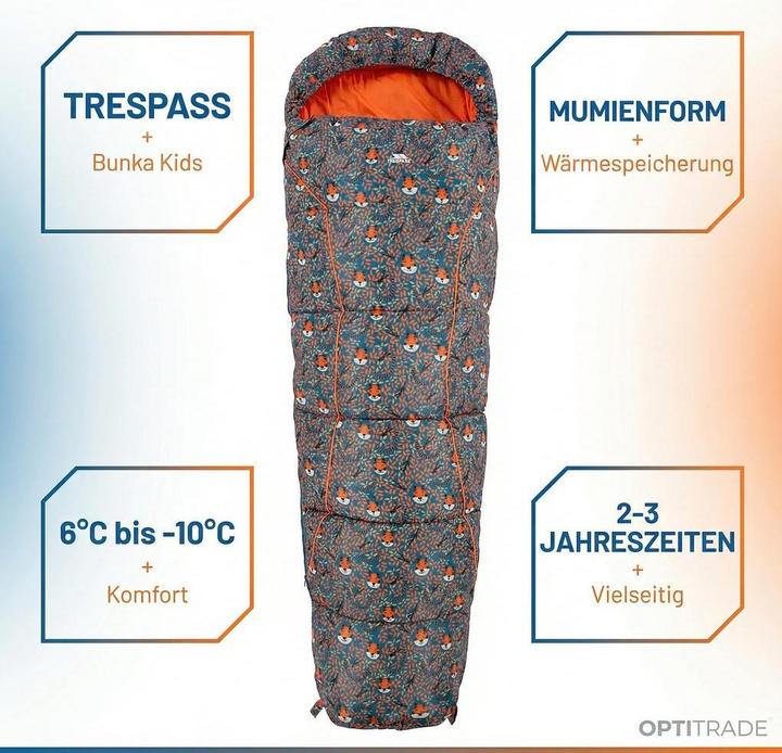 Produktbild Trespass BUNKA - Kinder Schlafsack (170 cm)