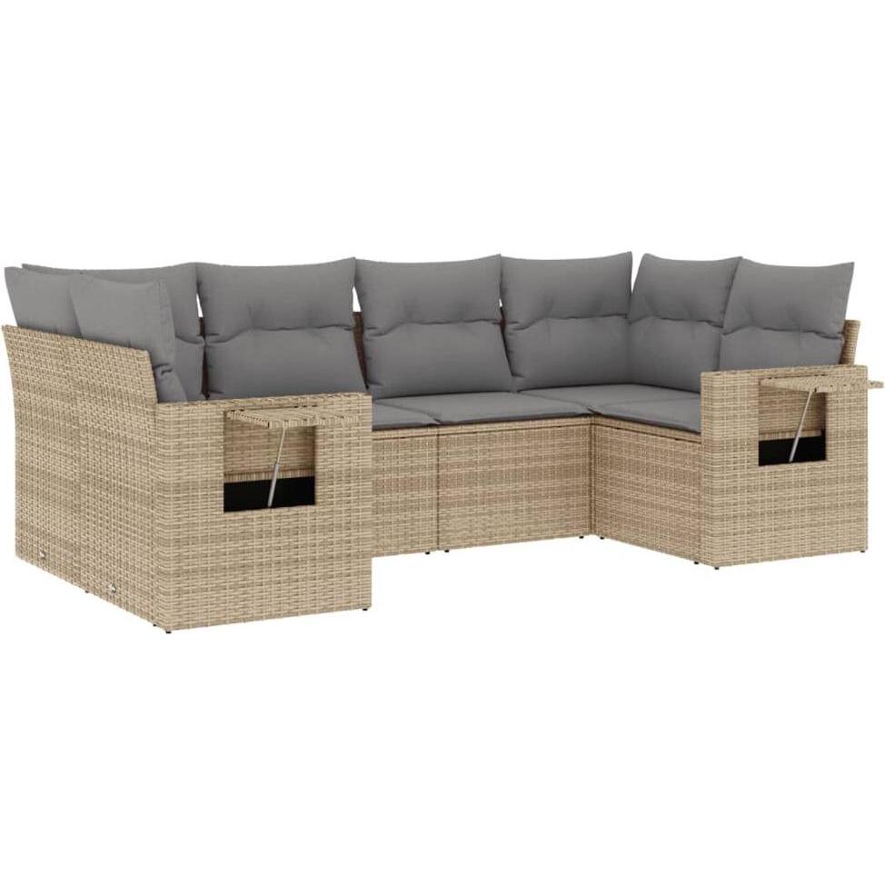 VidaXL, Gartenlounge, 10-tlg. Garten-Lounge-Set mit Kissen