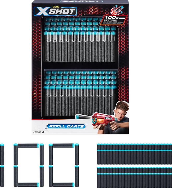 Immagine prodotto Xshot Confezione di ricarica X-Shot da 100 freccette