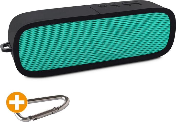 Produktbild Fantec Novi F20 Bluetooth Lautsprecher kabellos bis zu 10m Reichweite Freisprechfunktion Akku 15Std. Sil... (15 h, Batteriebetrieb)