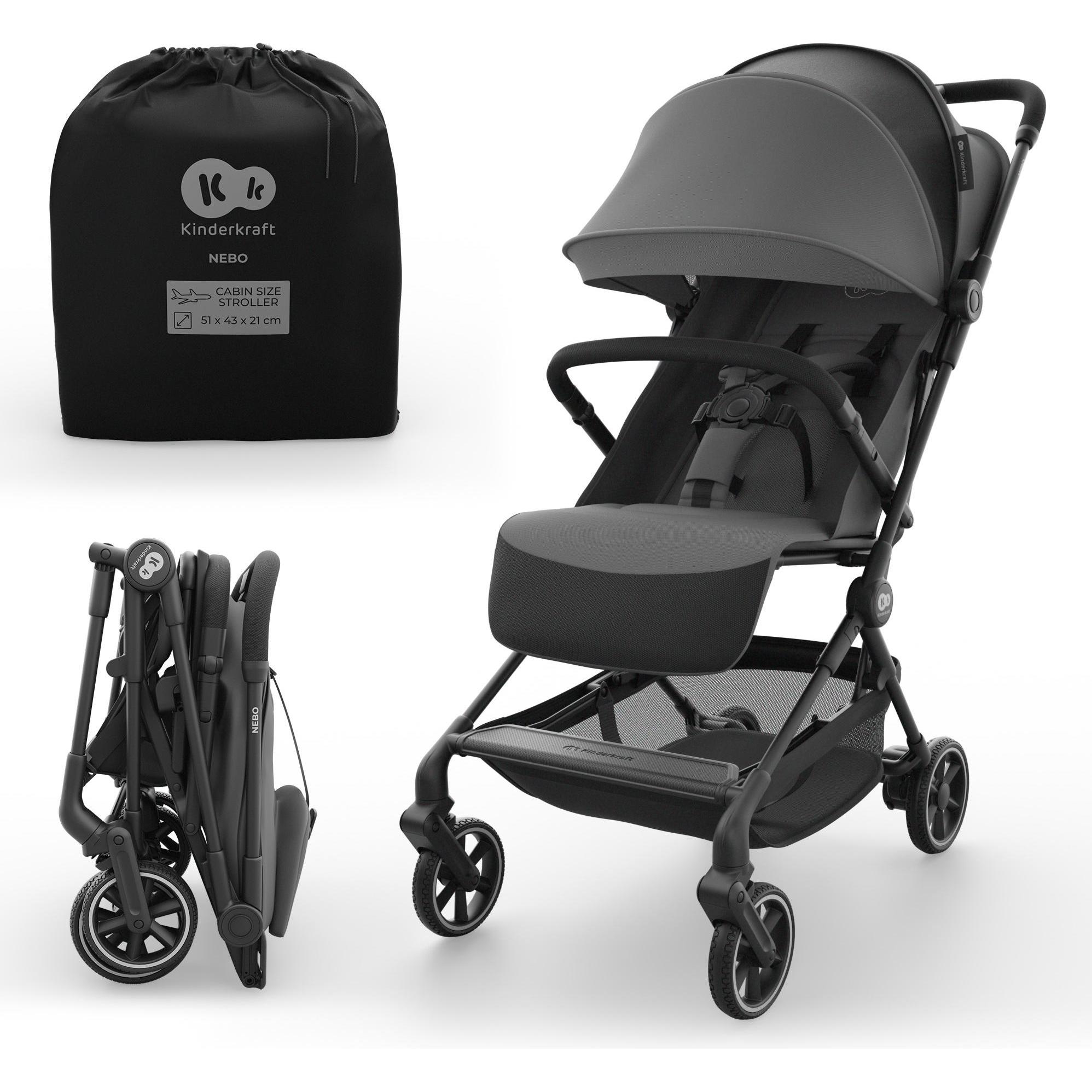 KinderKraft, Passeggino, stroller (cabin) NEBO PLATINUM GRAY