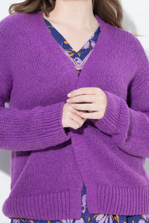 Actual product image Ulla Popken Wool Blend Open Shape Cardigan (42, 44)