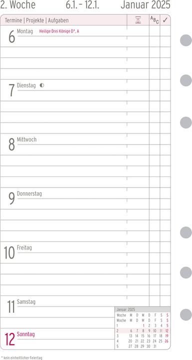 Produktbild Chronoplan Wochenplan (1 Woche / 1 Seite)