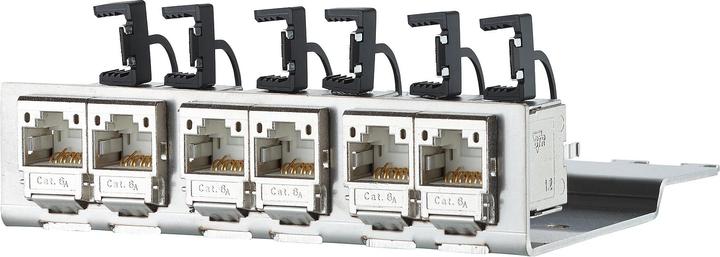 Produktbild Metz Connect 130B11P2-E - IEEE 802.3af,IEEE 802.3an - 6xRJ-45 - Gold - Cat6a - 26/7 - Weiss (130B11P