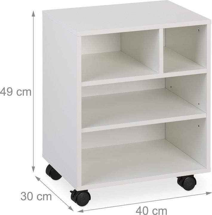 Image du produit Relaxdays Conteneur mobile (40 x 30 x 49 cm)