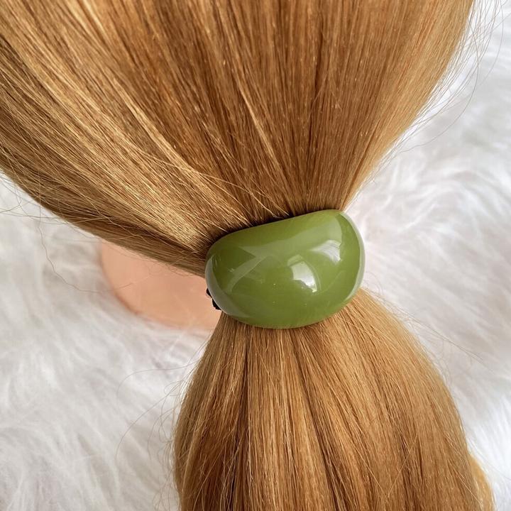 Immagine prodotto Avizar Haargummi mit Holz-Effekt-Perle (Elastico per capelli)