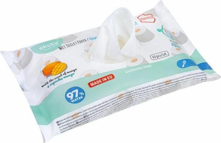 Produktbild Akuku A0030 FEUCHTES TOILETTENPAPIER 50 STÜCK
