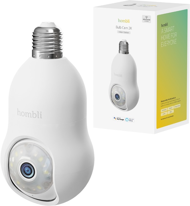 Actual product image Hombli Bulb Cam (2560 x 1440 Pixels)
