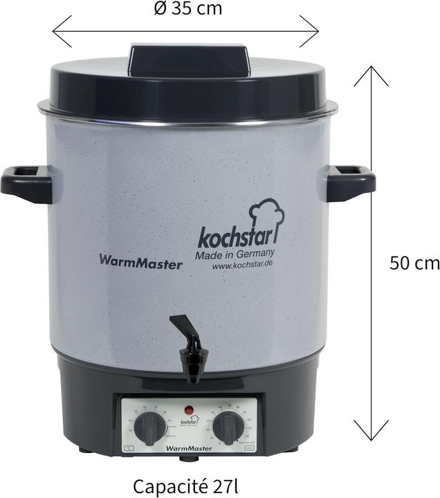 Actual product image Kochstar Steriliser with Therm + Tap + Timer (29 l)