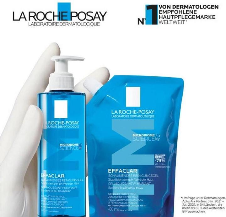Image du produit La Roche Posay Effaclar Foam Gel Recharge (Gel nettoyant, 400 ml)