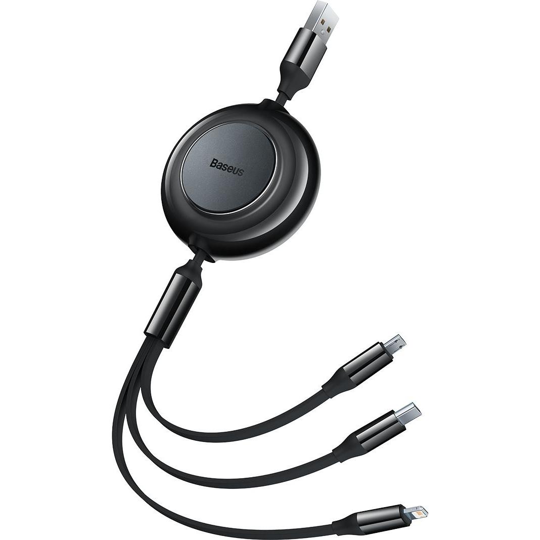 Thumbnail - Baseus Bright Mirror 2 3in1“ A tipo USB laidas – mikro USB + „Lightning“ + USB Type C 3,5A 1,1 m ju (1.10 m, USB 3.2 Gen...