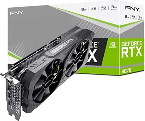 Image du produit PNY VCG30708LDFMPB Carte graphique NVIDIA GeForce RTX 3070 GDDR6 (8 Go)