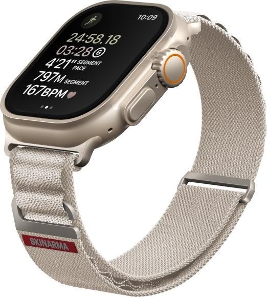 Produktbild Skinarma Band Kobu Apple Watch Ultra 49/45/44mm ivory (Plastic, Titanium)