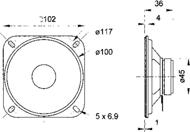 Actual product image Visaton Full range loudspeaker R 10 S, 8 Ohm