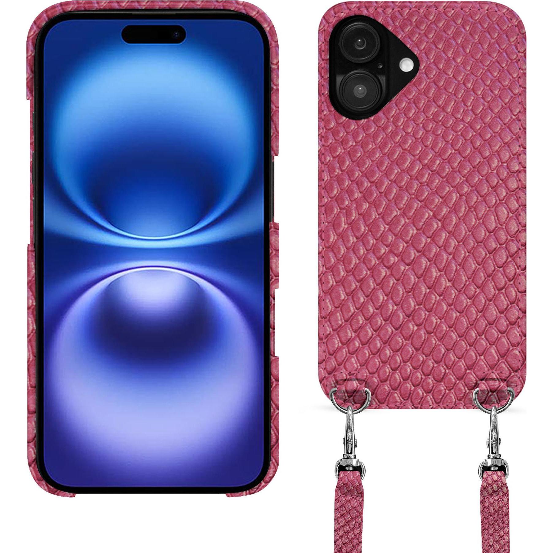 Noreve Schutzhülle mit Schulterriemen Apple iPhone 16 (Apple iPhone 16), Smartphone Hülle, Grün