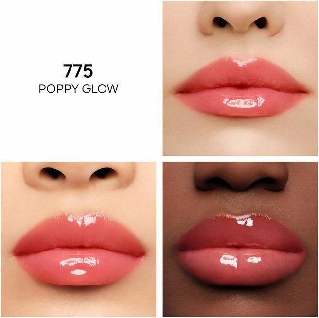 Actual product image Guerlain KissKiss 24 Bee Glow Oil 775 Poppy 9.5 ml (775 Poppy Glow)