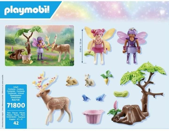 Actual product image Playmobil Fairies with cute forest animals (71800, Playmobil Princess Magic)