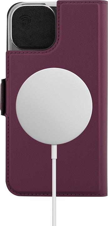 Immagine prodotto Wave Custodia per libri -suojakotelo, MagSafe-yhteensopiva, iPhone 15, sangria affumicata (Apple iPhone 15)