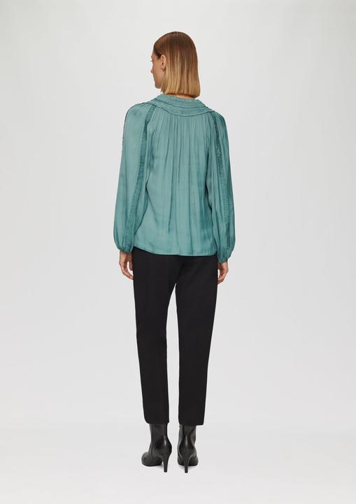 Actual product image S.Oliver Bluse Tunika-Bluse mit Rüschen-Details (46)