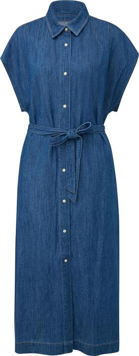 Image du produit s.Oliver Midi-Denimkleid mit Hemdkragen und Textilgürtel (38)
