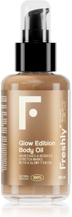 Image du produit Freshly Cosmetics Illuminateur naturel pour le corps avec paillettes d'or Huile pour le corps Glow Edition 100ml (Huile pour le corps, 100 ml)