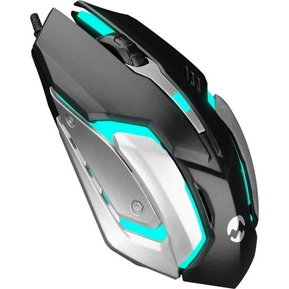 Everest Egér - SM-G72 (1200 DPI, 4gomb, 1,5m kábel, optikai, fekete, RGB LED) (Cablato), Mouse, Nero