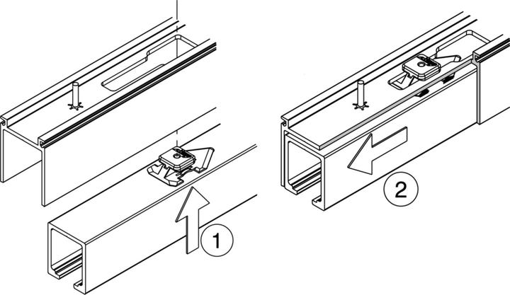 Produktbild HAWA Aufnahmeprofil für Laufschiene